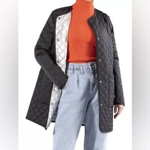 Jane Post Reversible Quilted Coat
